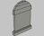 Rounded Headstone Prop